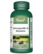 Load image into Gallery viewer, Ashwagandha and Rhodiola Complex 90 Vegan Capsules
