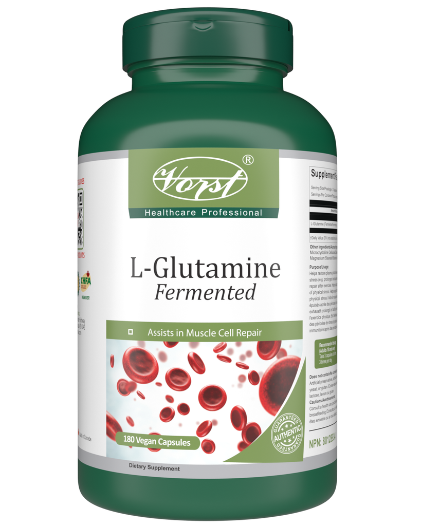 L-Glutamine 1950mg Per Serving 180 Vegan Capsules
