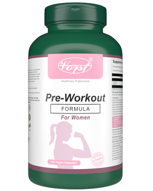 Pre-Workout Formula for Women 180 Vegan Capsules