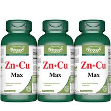 Load image into Gallery viewer, Zinc 50mg + Copper 8mg 120 Vegan Capsules Max Strength Supplement