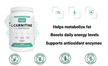 Load image into Gallery viewer, L-Carnitine L-Tartrate Powder Coffee Flavor 600g Benefits