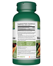 Load image into Gallery viewer, Beta Carotene Supplements Supplement Facts Table