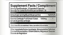 Load image into Gallery viewer, Supplement Facts Garcinia Cambogia 1000mg - Vorst Supplements and Vitamins