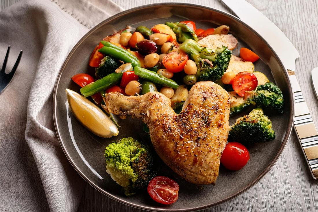 Mediterranean Diet with Chicken Breast with Vegetables