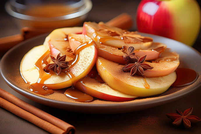 Quick and Easy Warm Maple-Cinnamon Apple Slices