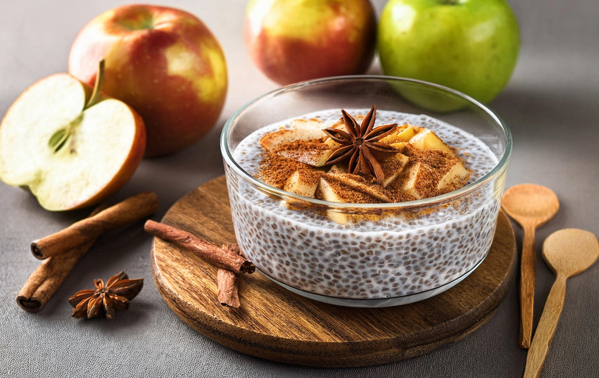 Easy Vegan Apple Cinnamon Chia Pudding Vitamins and Supplements