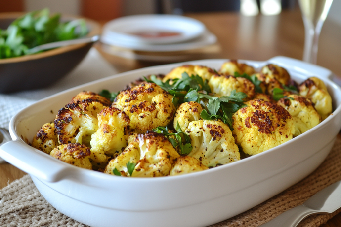Turmeric & Black Pepper Roasted Cauliflower
