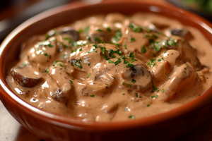 Creamy Vegan Mushroom Stroganoff