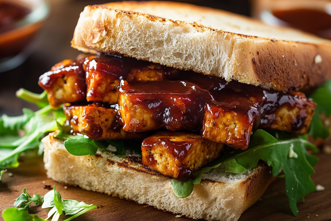 Crispy BBQ Tofu Sandwich 