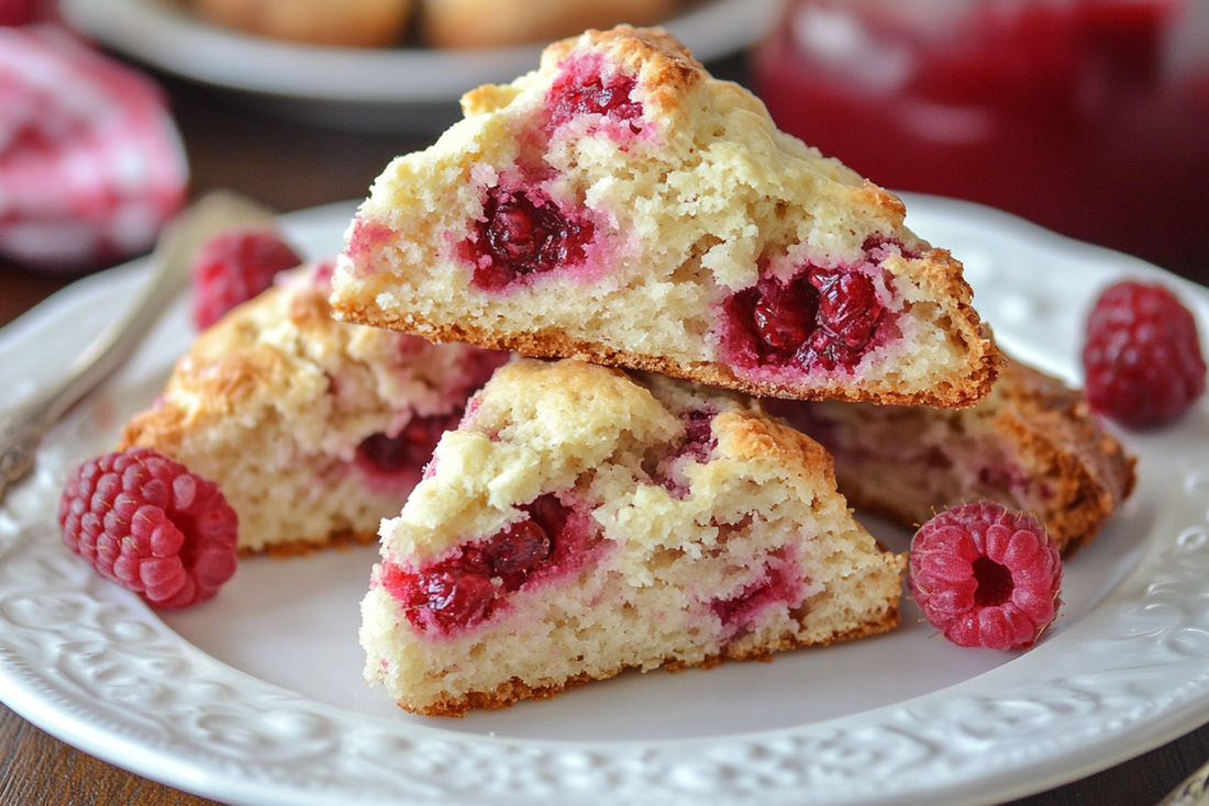 Earl Grey Raspberry Scones