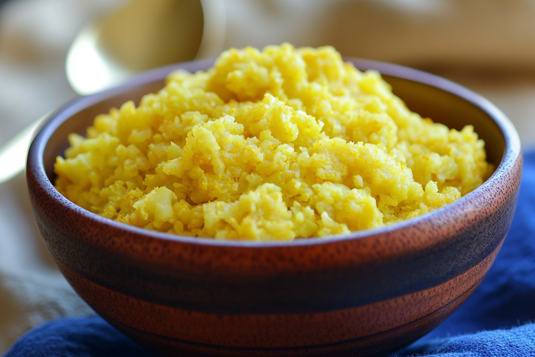 Golden Turmeric Cauliflower Rice Bowl