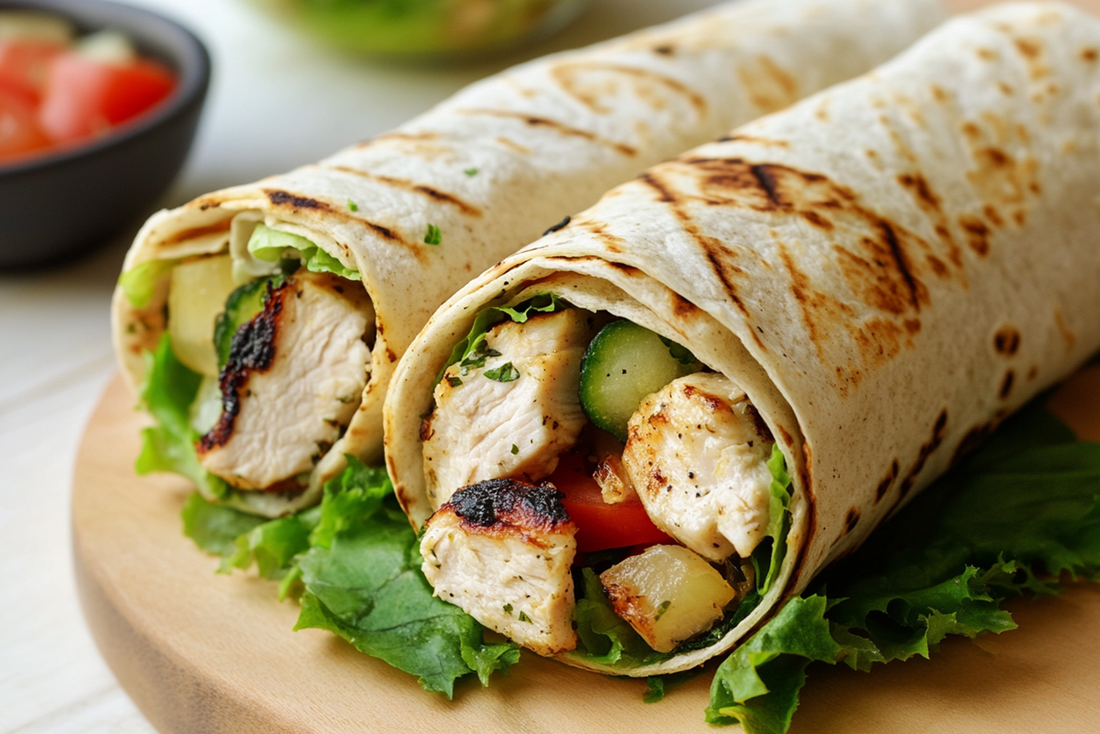 Grilled Chicken and Veggie Wrap