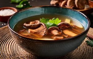 Immune-Boosting Soup with Reishi and Shiitake Mushrooms