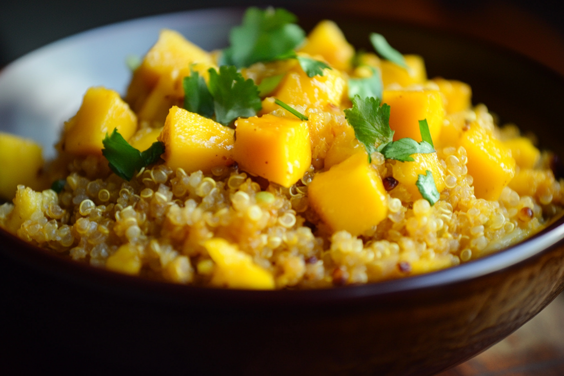 Mango Curry Quinoa Buddha Bowl