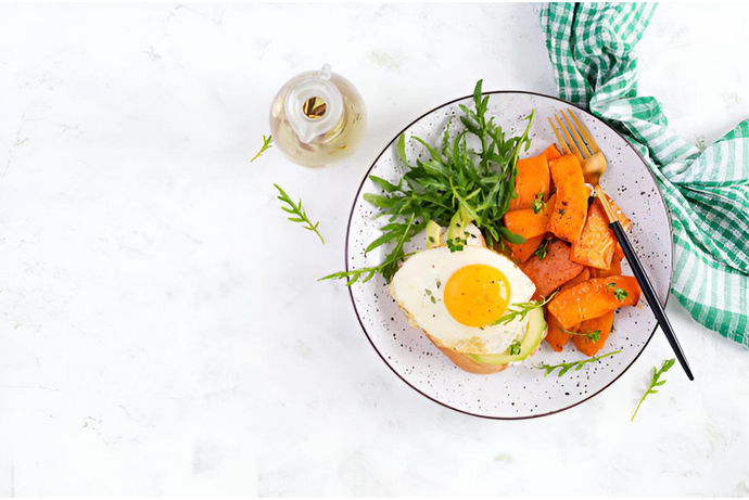 Sweet Potato and Avacado Breakfast Hash