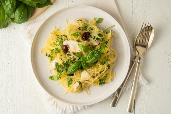 Spaghetti Squash with Garlic and Herbs
