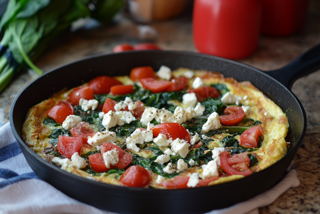 Spinach and Feta Omelette