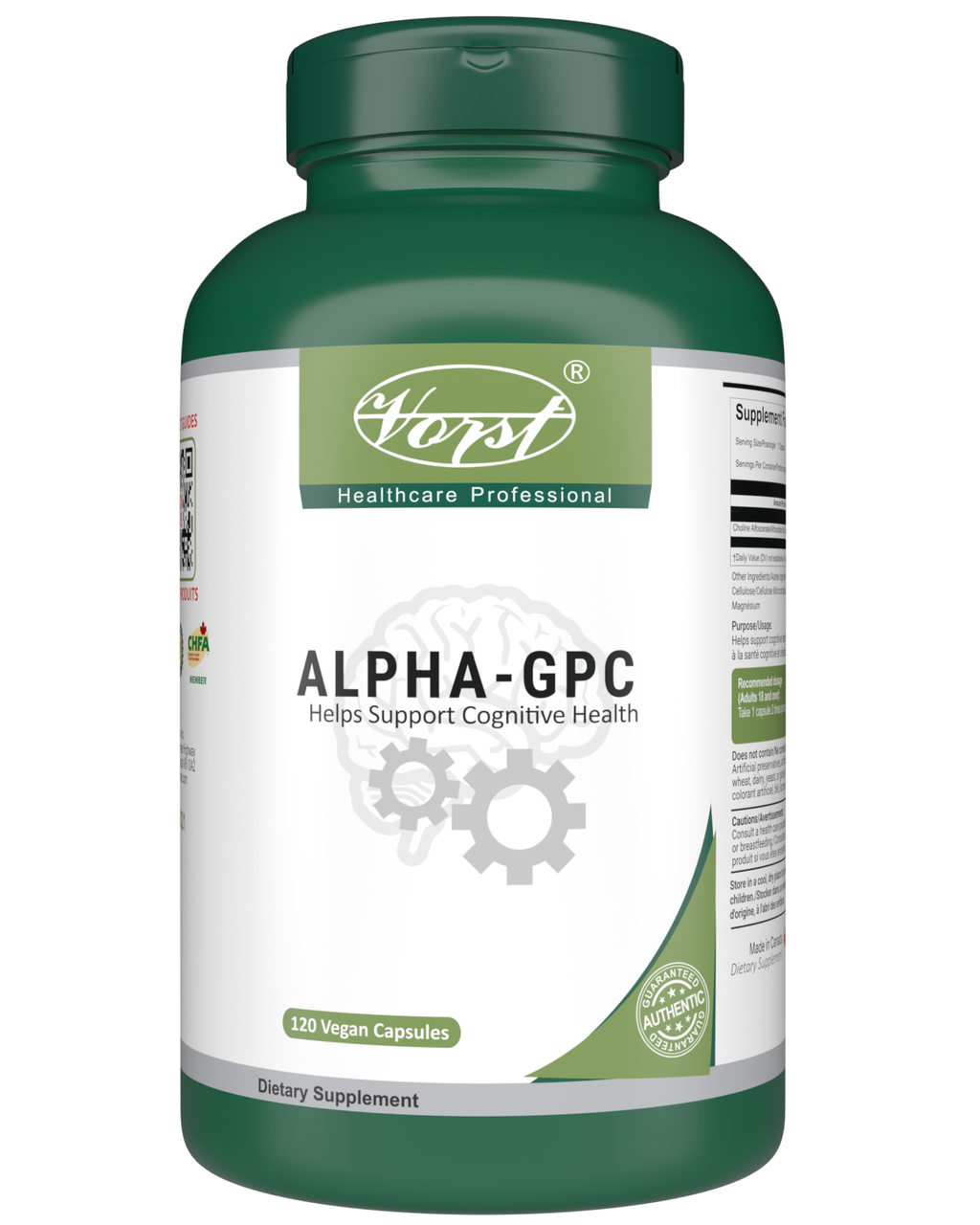 Alpha- GPC 120 Vegan Capsules