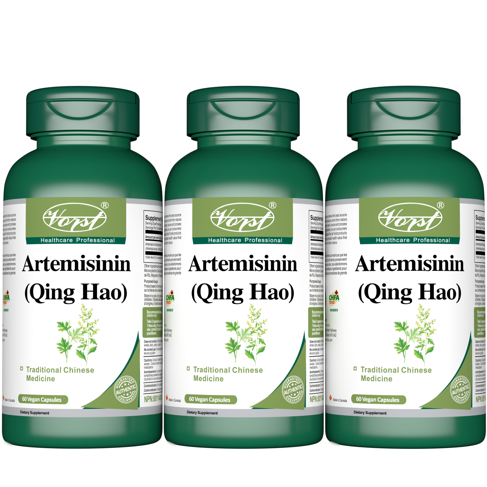 Artemisinin 200mg Per Serving (100mg Per Capsule) 60 Vegan Capsules