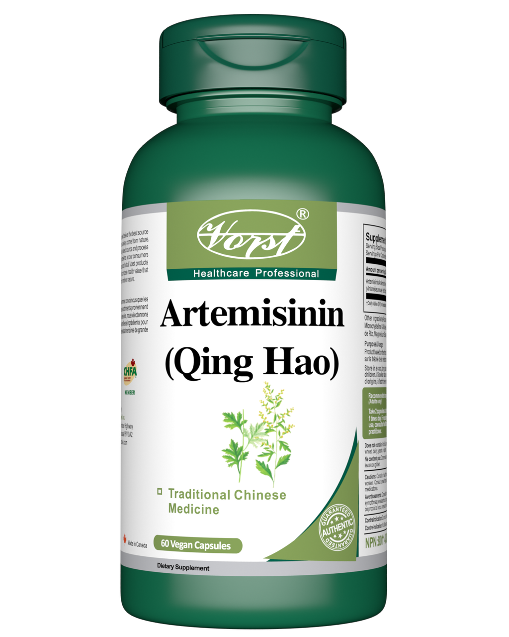 Artemisinin 200mg Per Serving (100mg Per Capsule) 60 Vegan Capsules