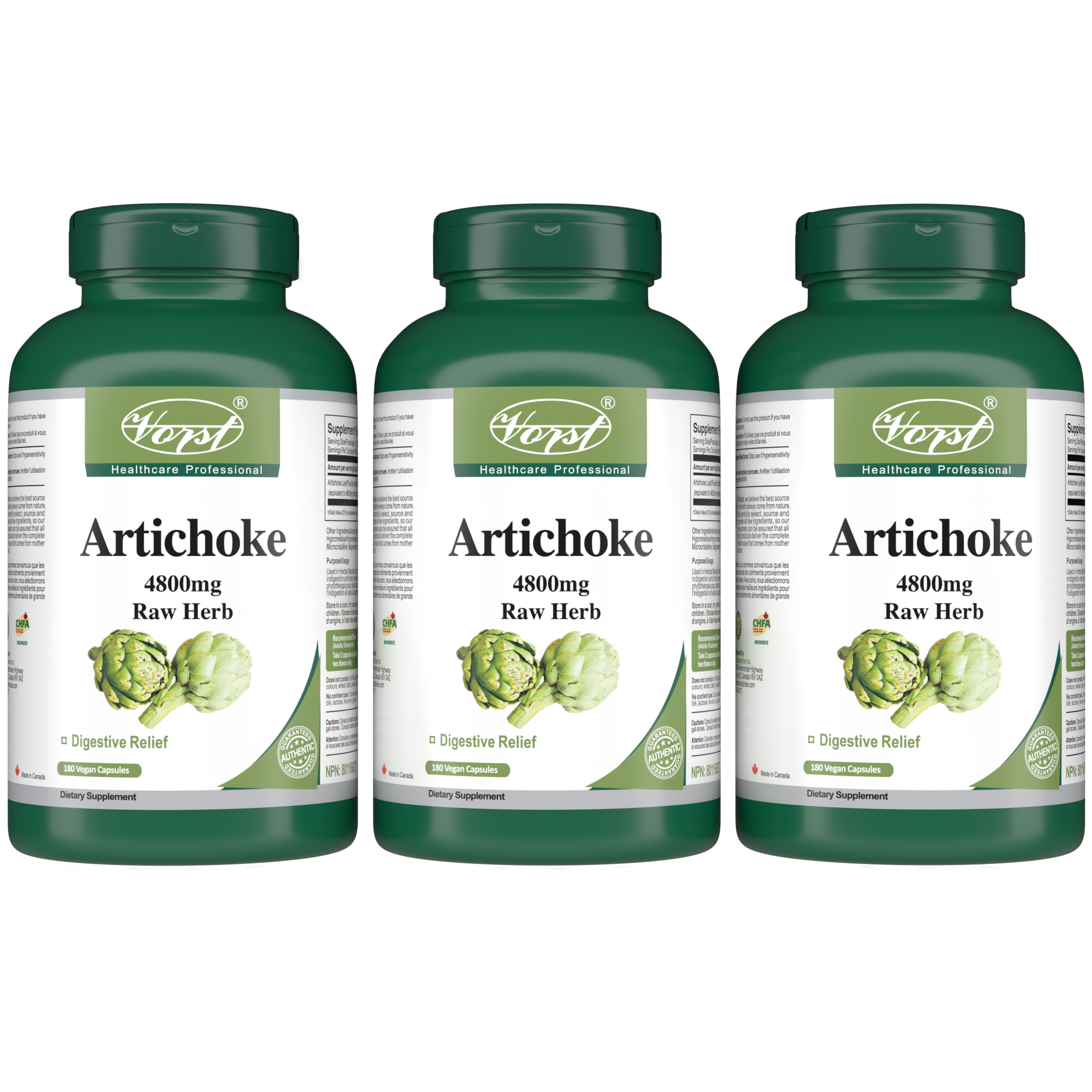 Artichoke Extract 180 Vegan Capsules