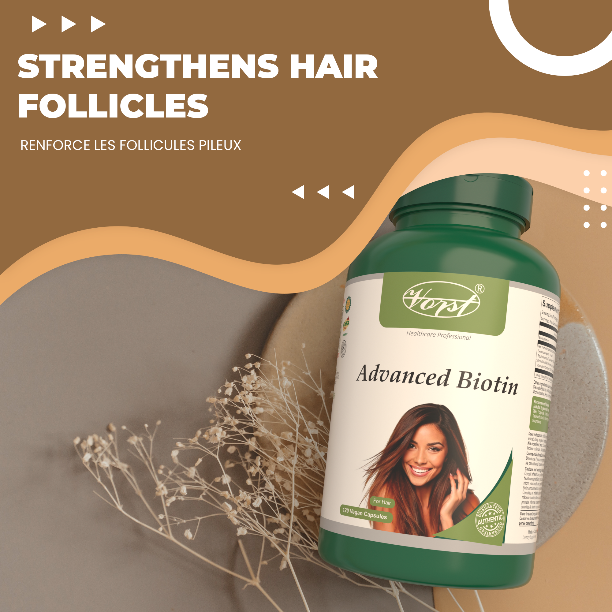 VORST Advanced Biotin 120 Vegan Capsules