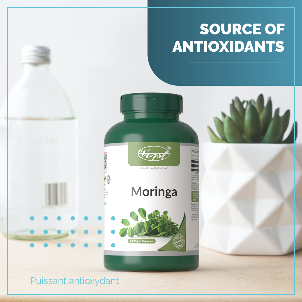Moringa | 180 Vegan Capsules | Source of Antioxidants