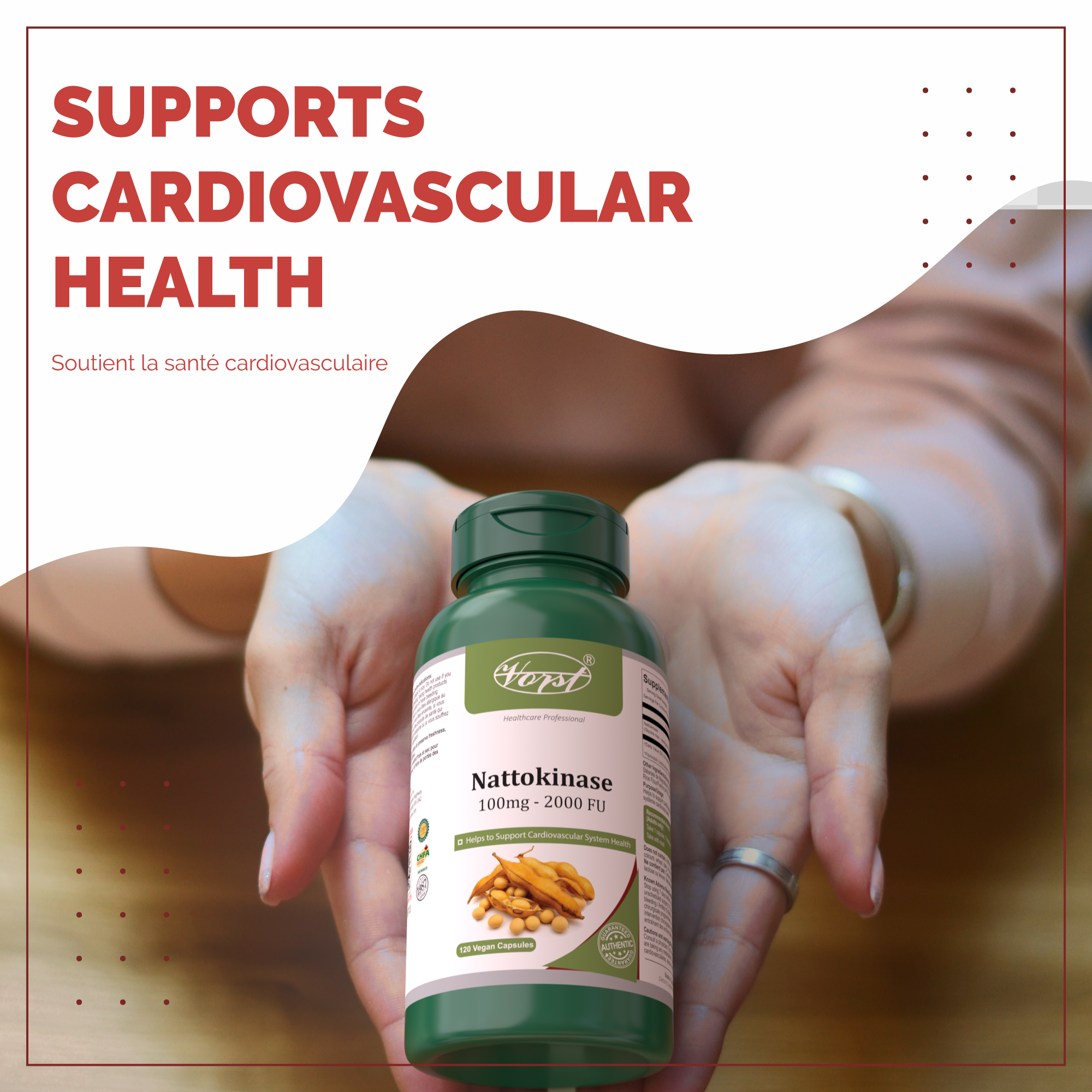 VORST Nattokinase 120 Vegan Capsules
