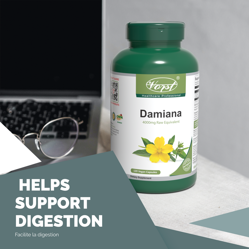 Damiana 120 Vegan Capsules | Helps Relieve Restlessness and Nervousness