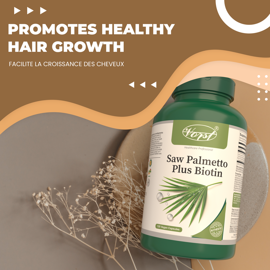 VORST Saw Palmetto Plus Biotin 120 Vegan Capsules
