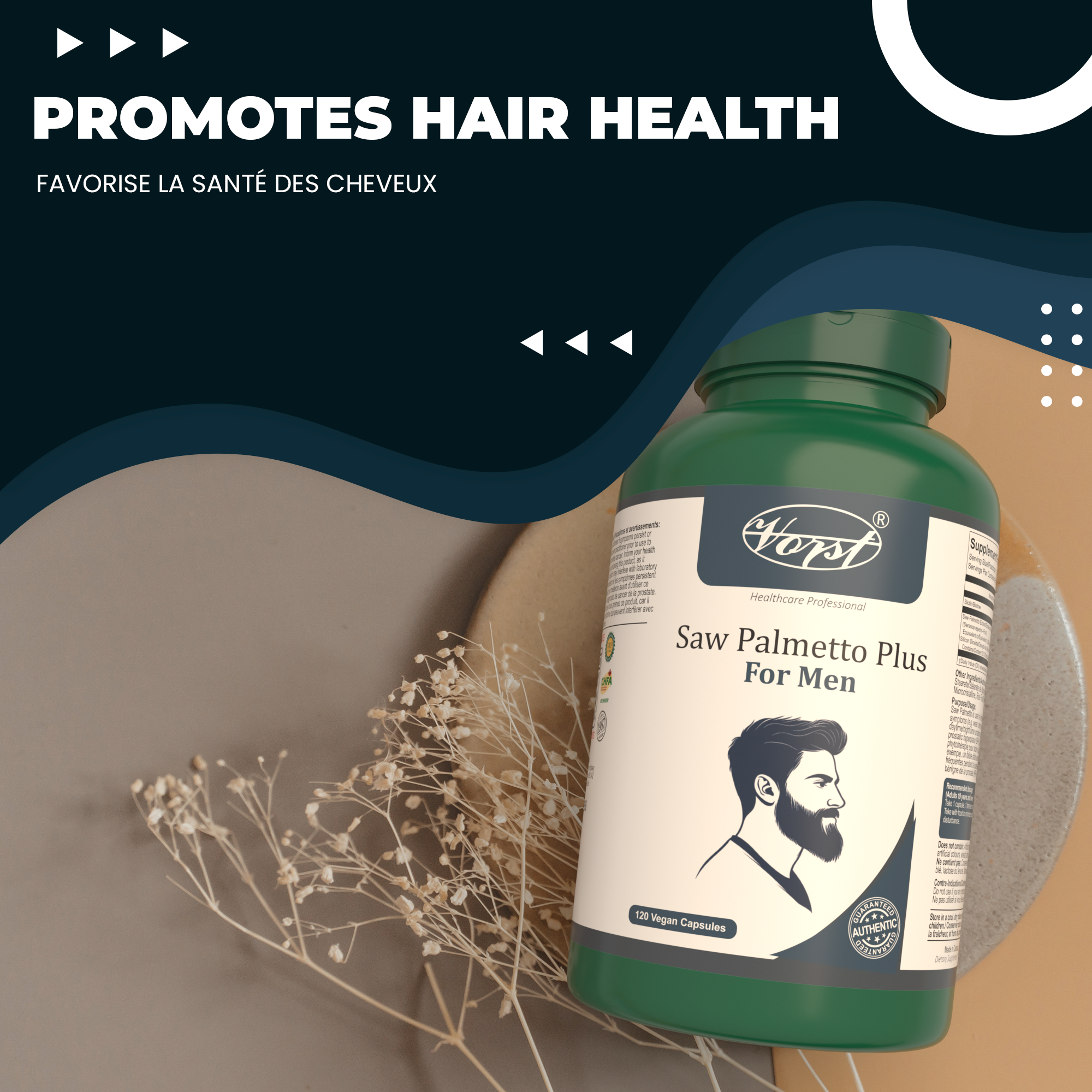 VORST Saw Palmetto Plus for Men 120 Vegan Capsules