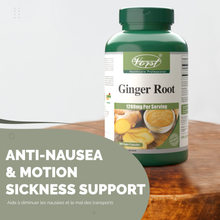 Load image into Gallery viewer, Ginger Root 1200mg Per Serving 180 Vegan Capsules