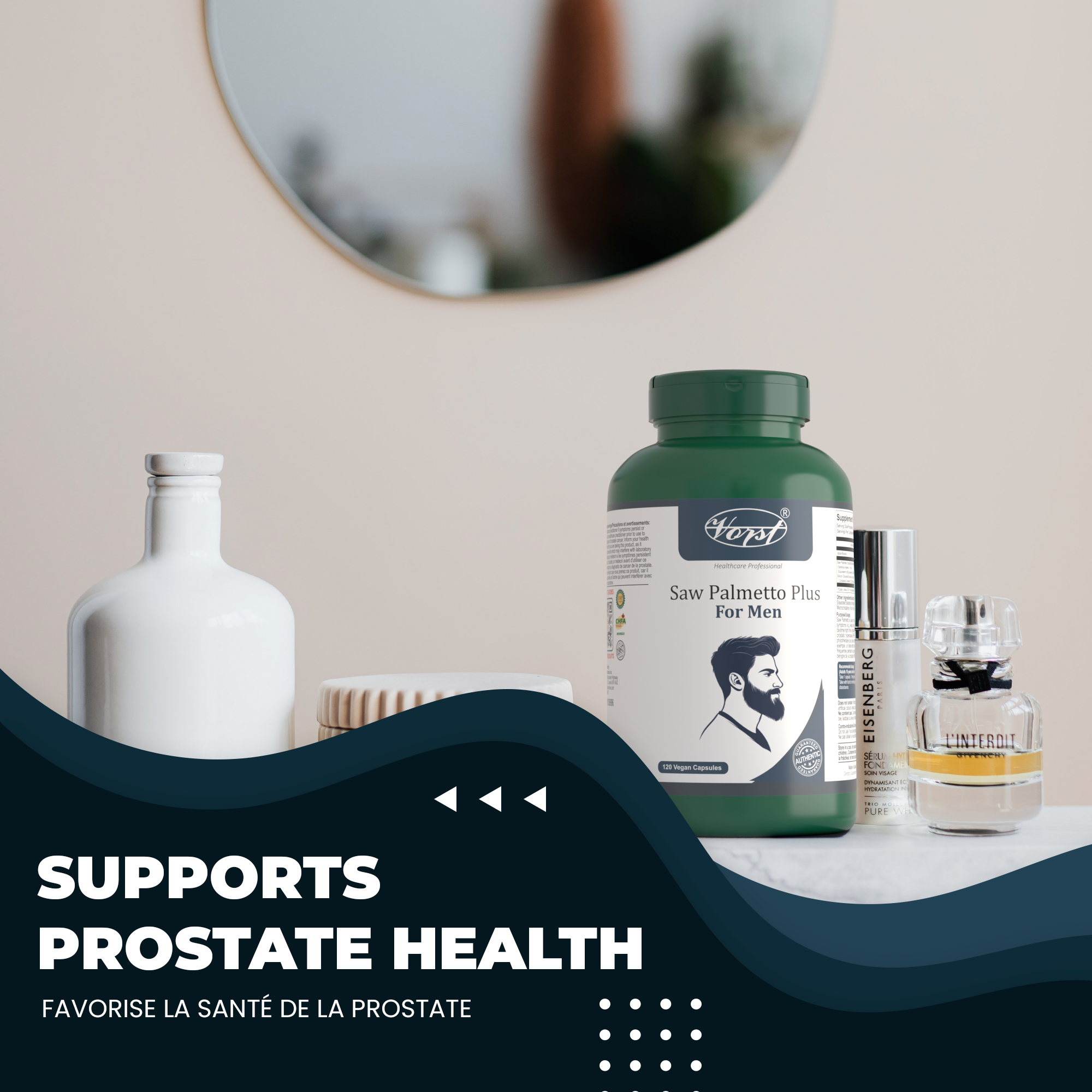 VORST Saw Palmetto Plus for Men 120 Vegan Capsules