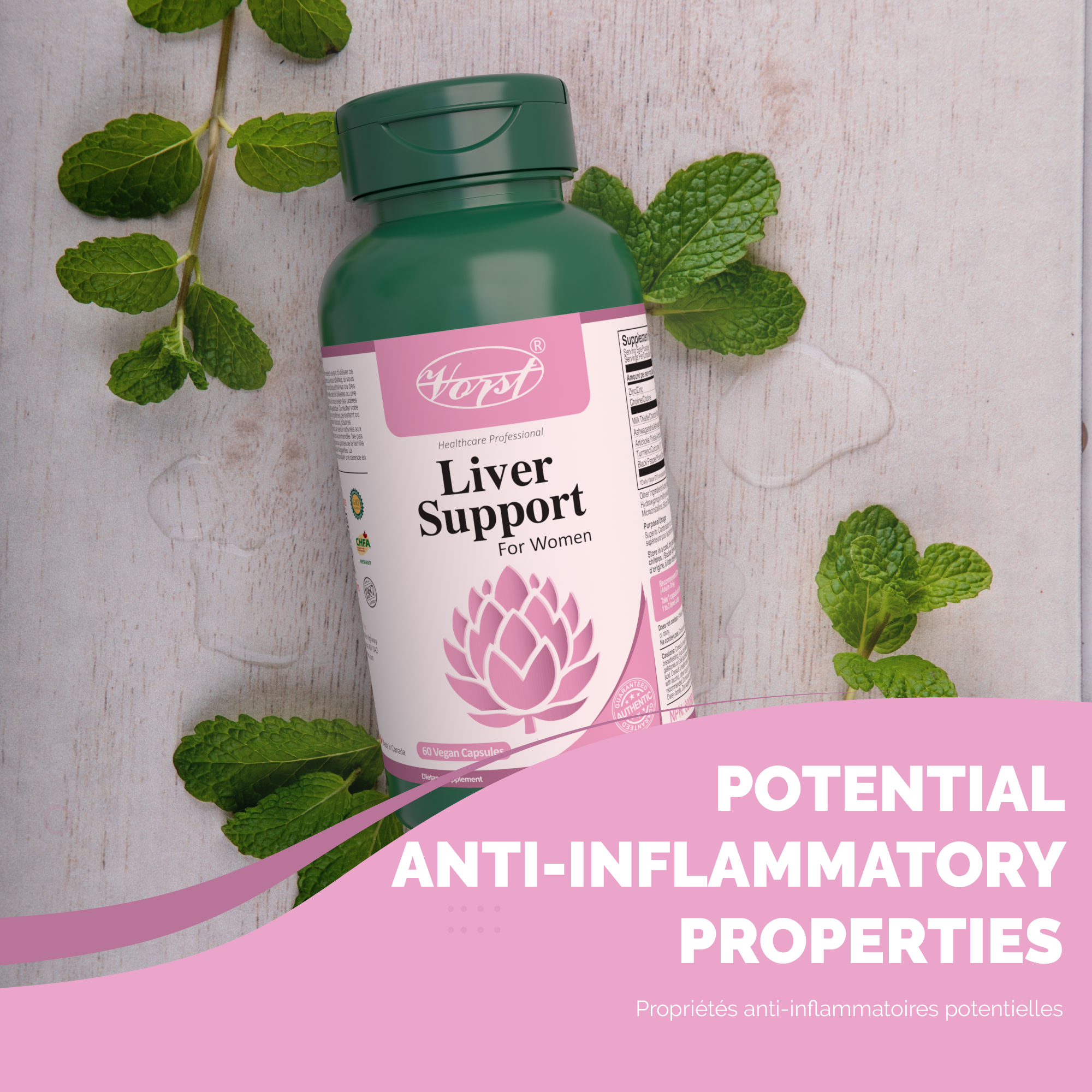 Liver Supplement for Women 60 Vegan Capsules