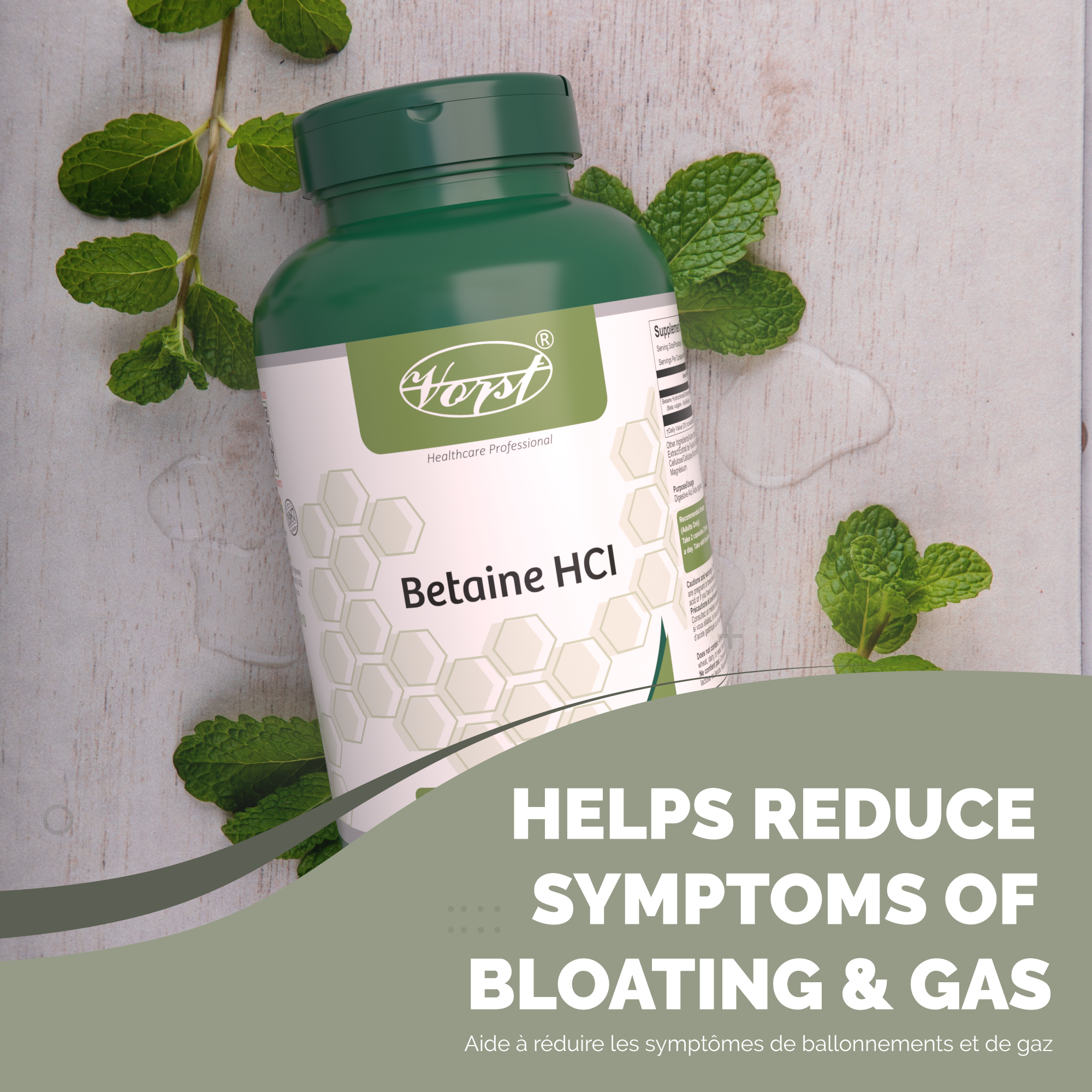 Betaine HCI | 180 Vegan Capsules | Digestive Aid