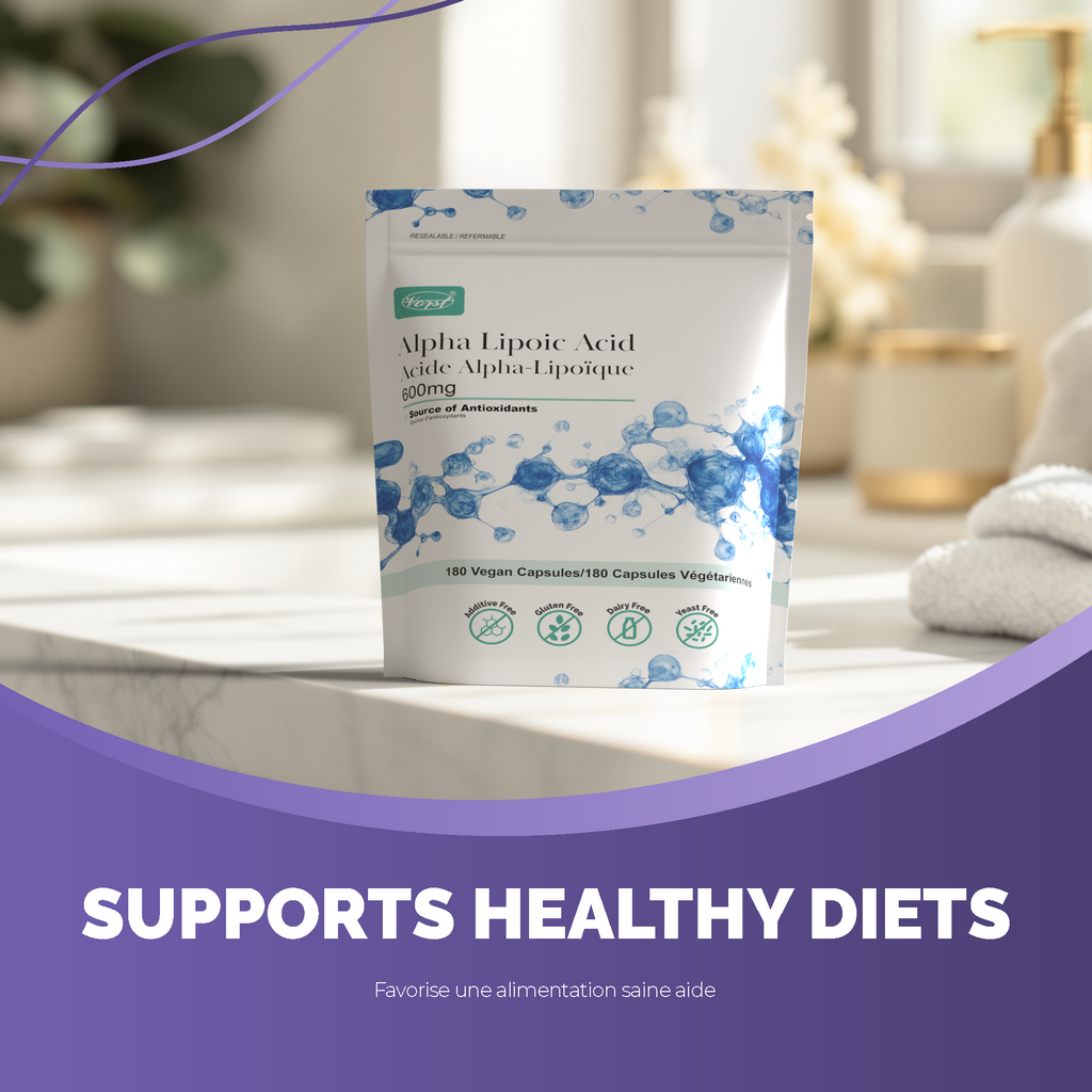 Alpha Lipoic Acid 600mg Max Strength 180 Vegan Capsules (Pouch)