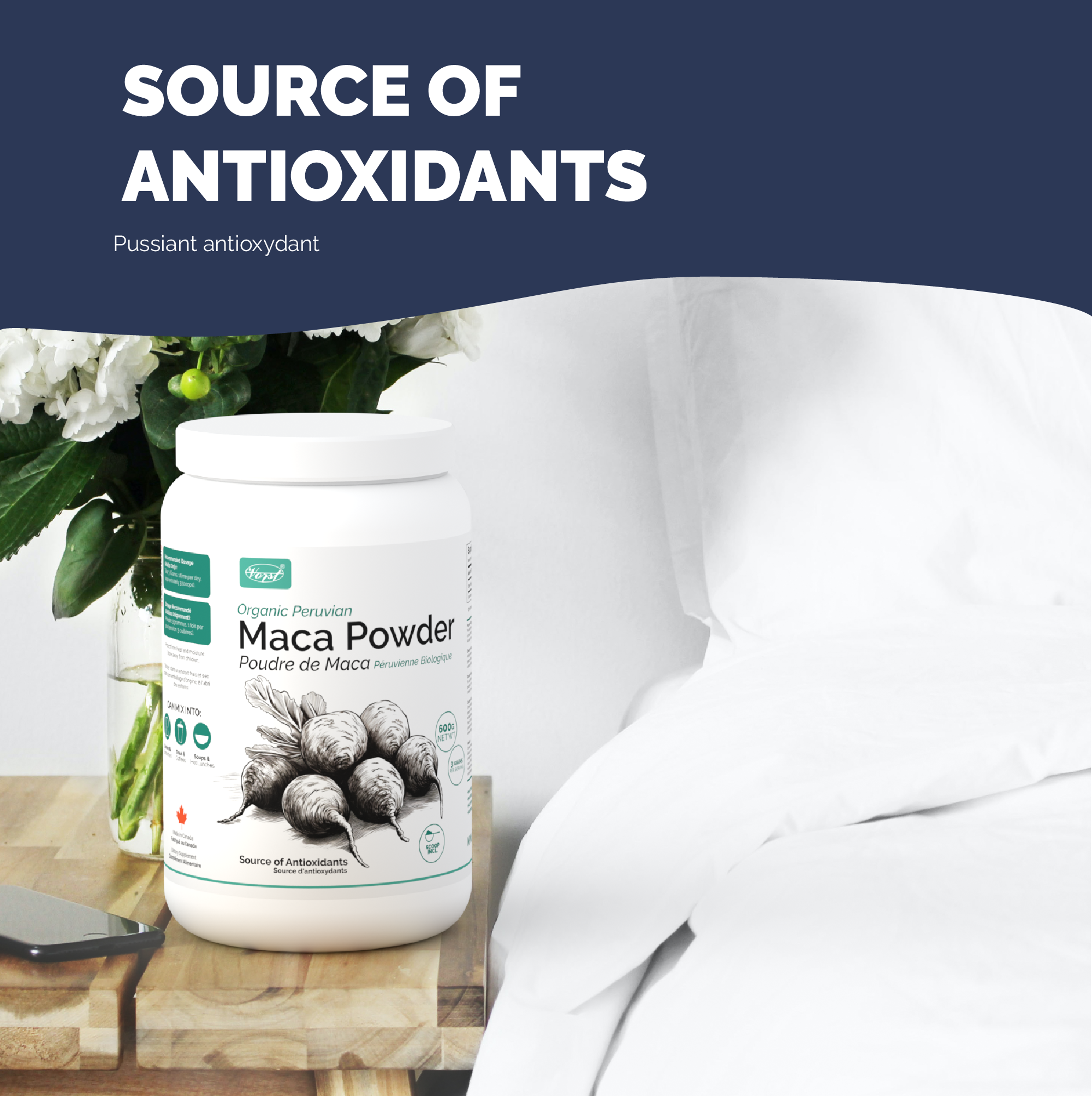 Maca for Stress Relief, Improve Brain Function, Antioxidant