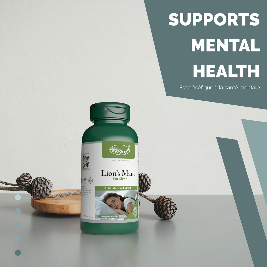 Lion's Mane for Sleep 1000mg Per Serving (500mg Per Capsule) 120 Vegan Capsules