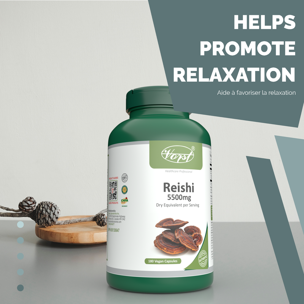 Reishi Mushroom Supplement 180 Vegan Capsules