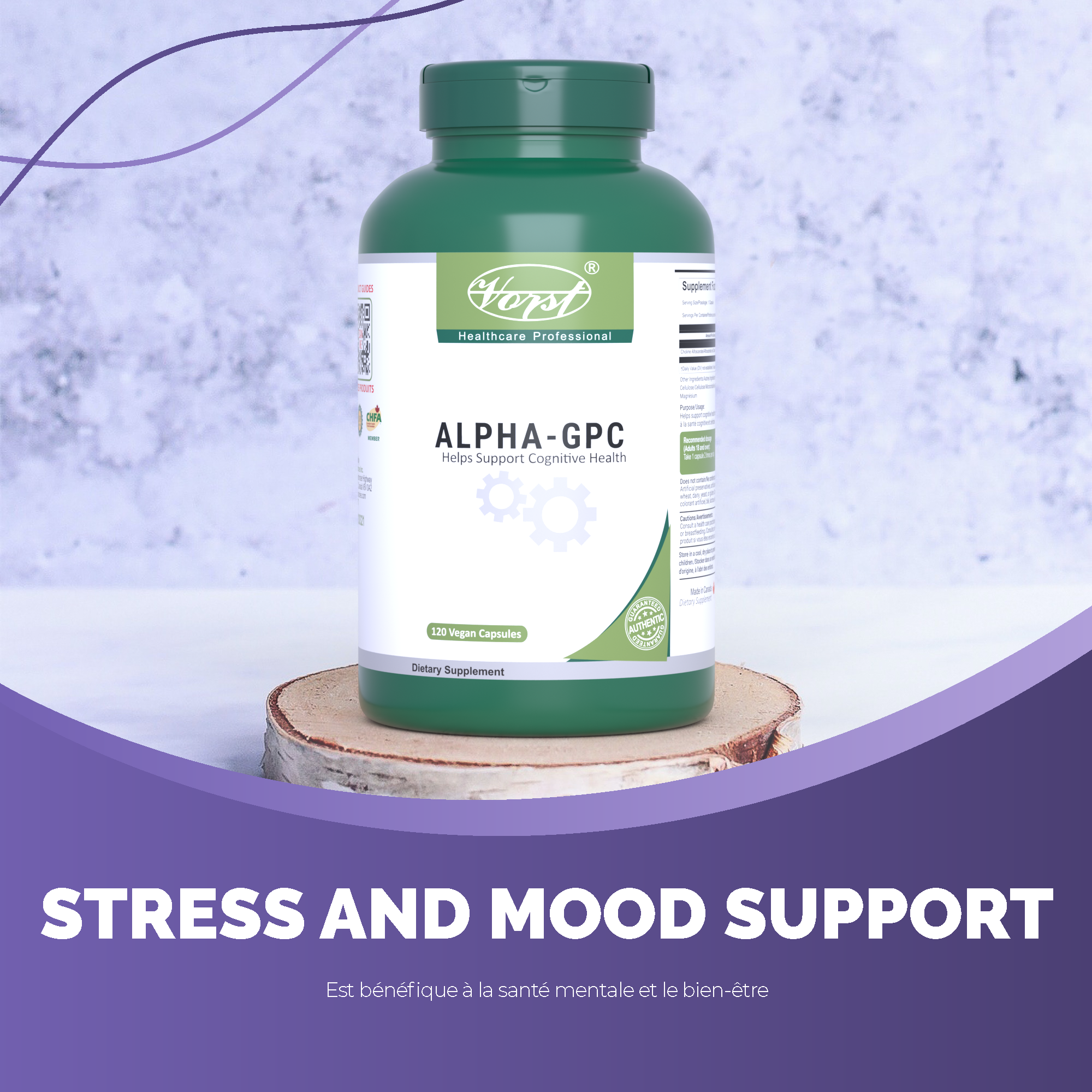 Alpha-GPC 120 Vegan Capsules for Cognative Health