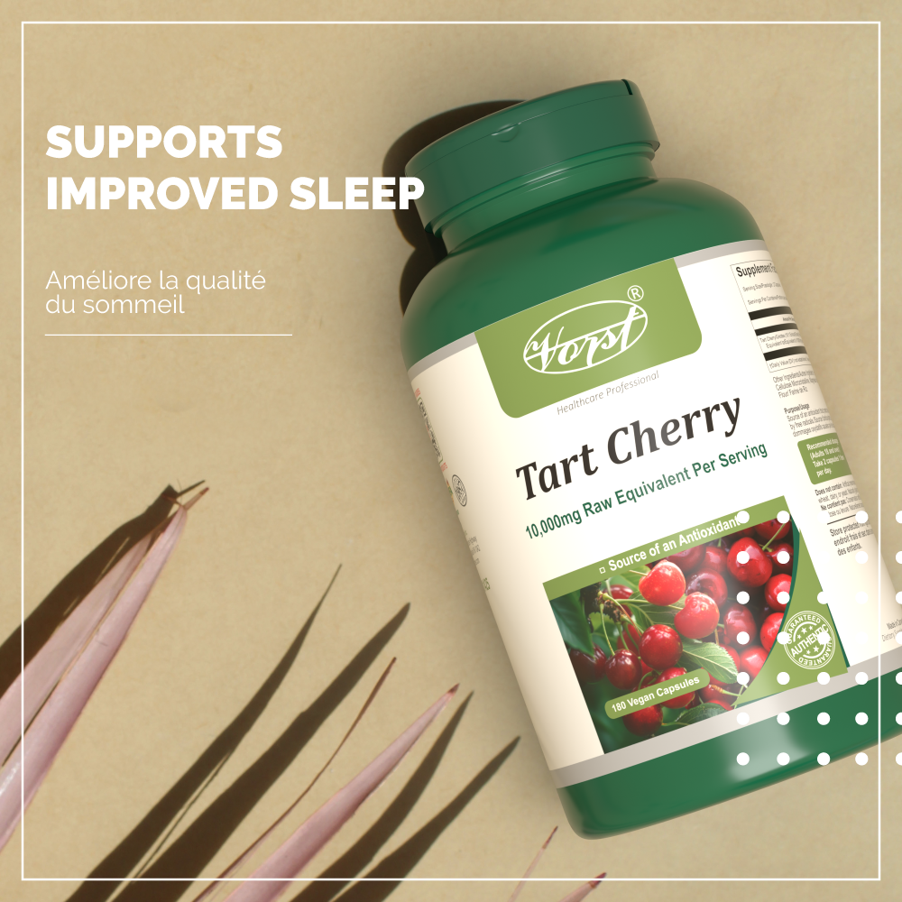 Tart Cherry 10,000mg Raw Equivalent Per Serving | 180 Vegan Capsules