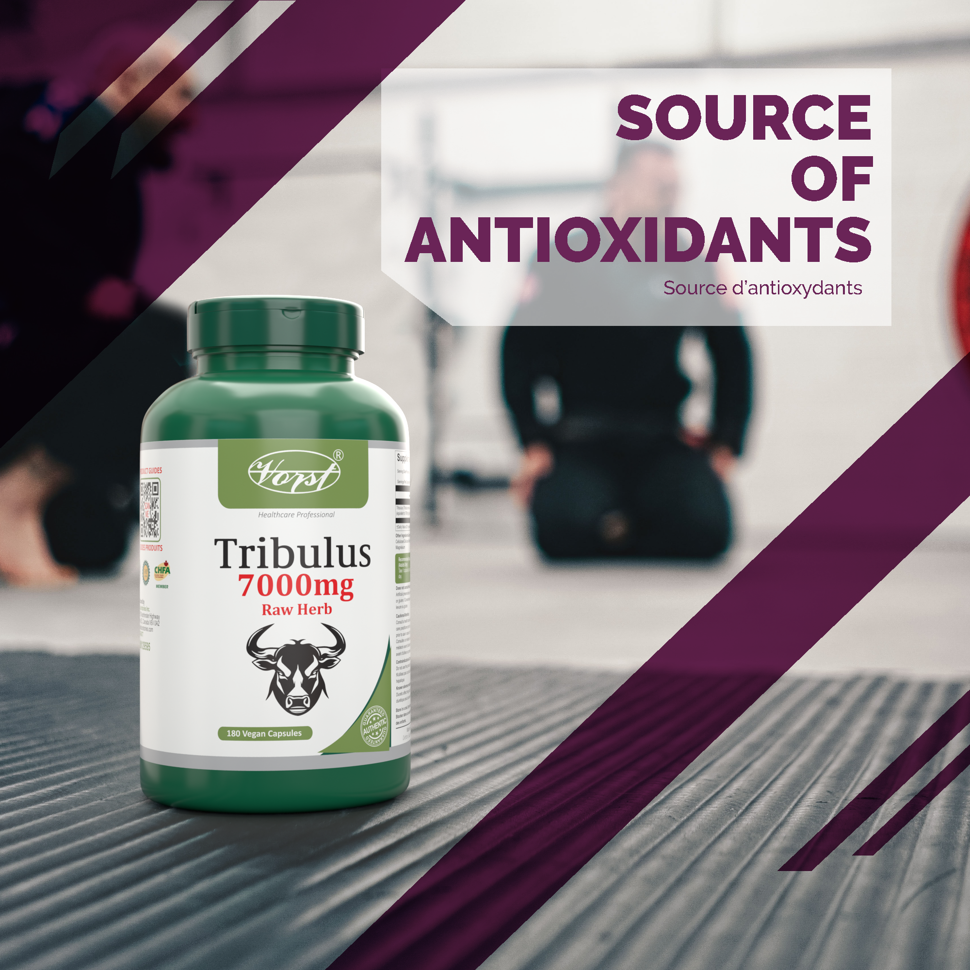 Tribulus 7000mg Raw Herb 180 Vegan Capsules Source of Antioxidants