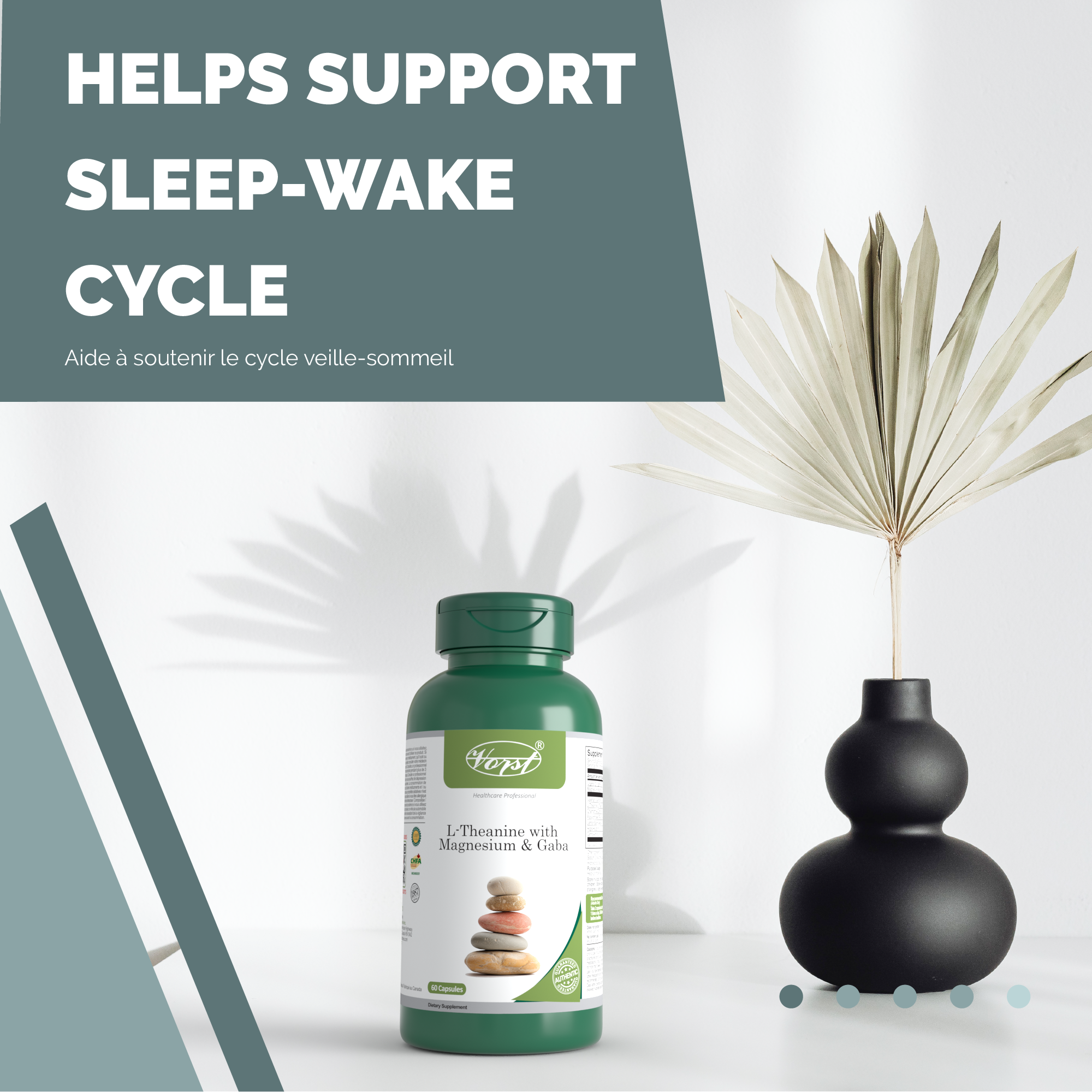 L-Theanine with Magnesium & Gaba 60 Capsules