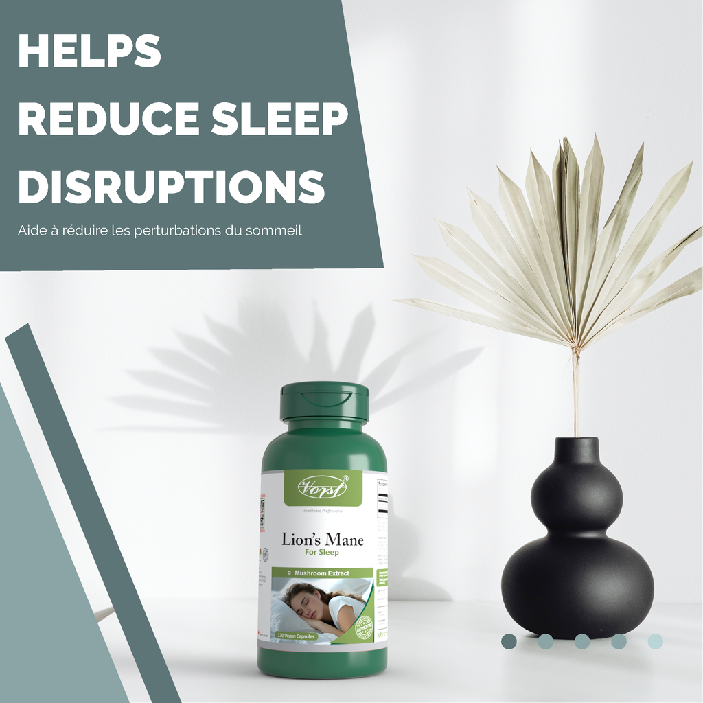 Lion's Mane for Sleep 1000mg Per Serving (500mg Per Capsule) 120 Vegan Capsules