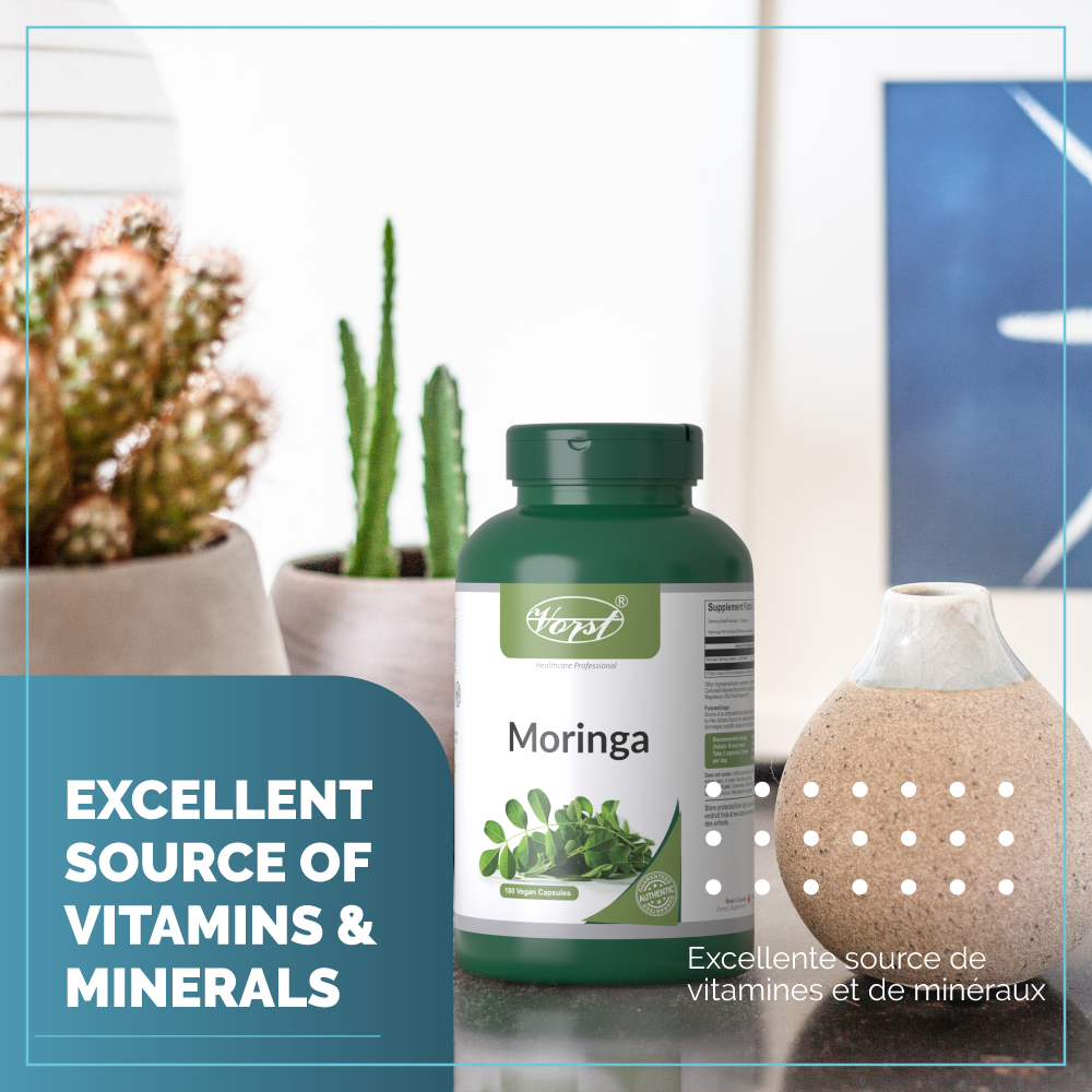 Moringa | 180 Vegan Capsules | Source of Antioxidants