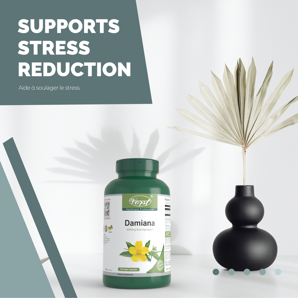 Damiana 120 Vegan Capsules | Helps Relieve Restlessness and Nervousness