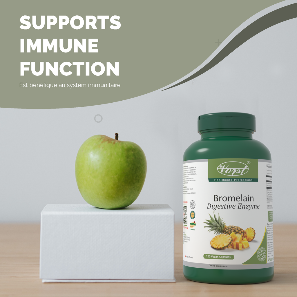 Bromelain 120 Vegan Capsules Digestive Enzyme Supports Immune Function