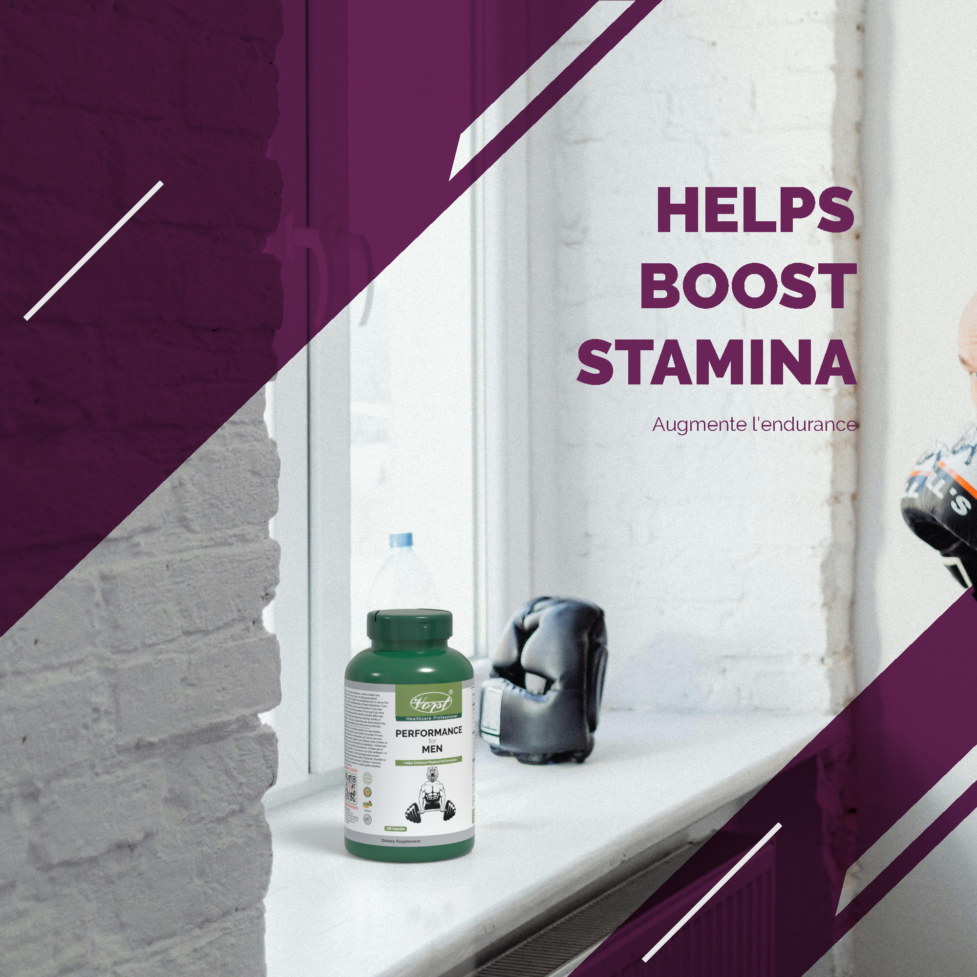 Pre-Workout Performance Supplement for Men
