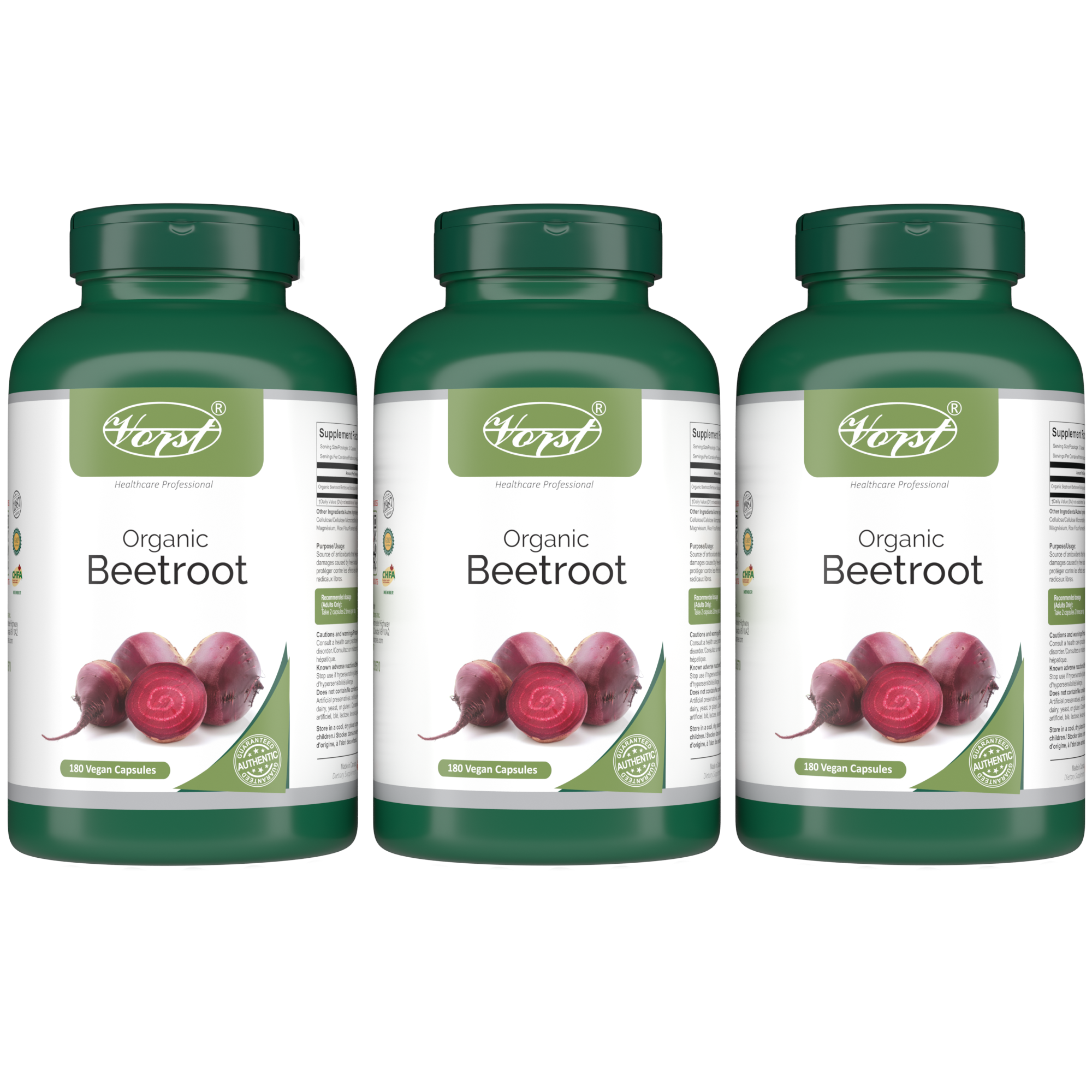 Organic Beetroot 180 Vegan Capsules