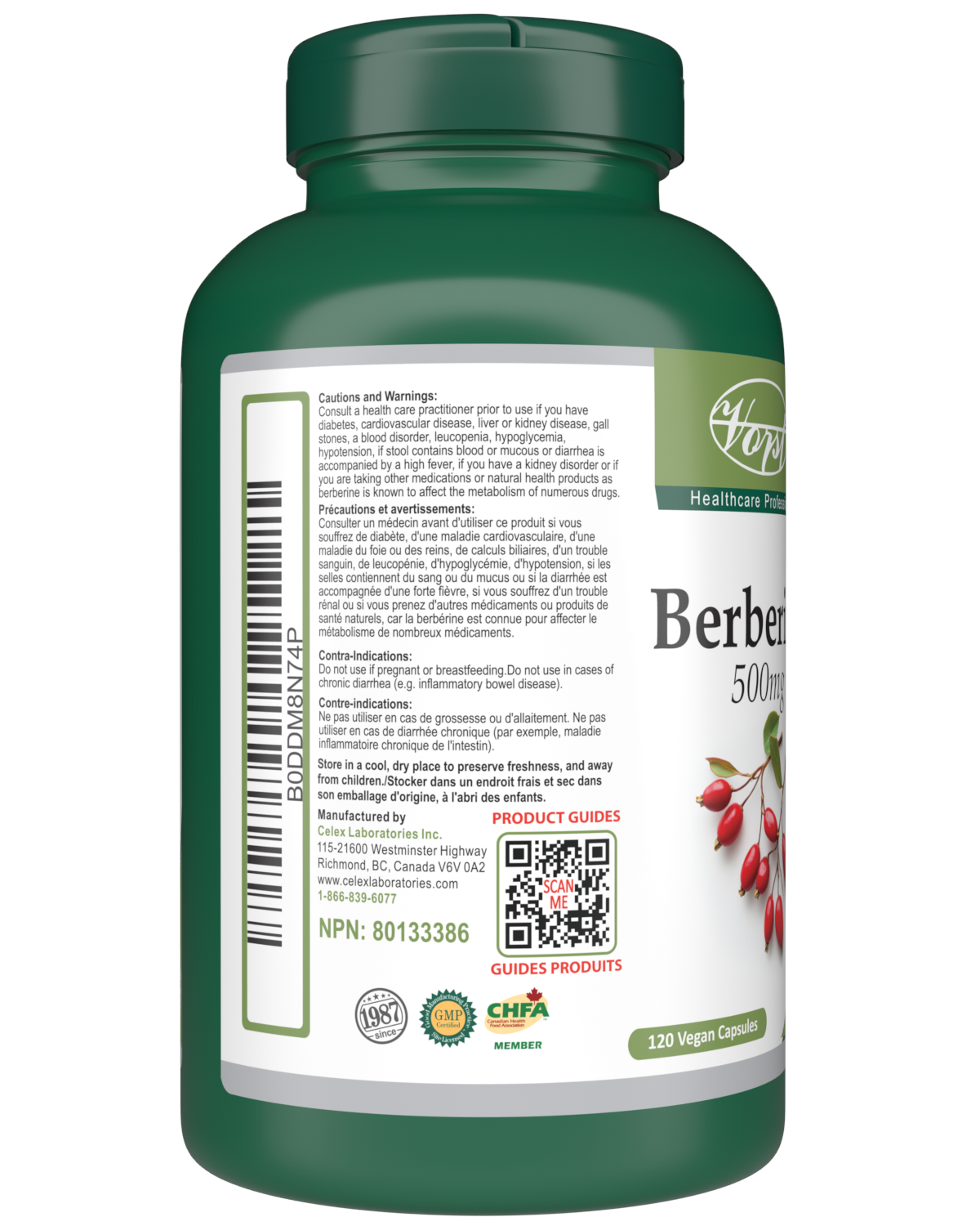 Berberine 120 Vegan Capsules | Supports Glucose Balance